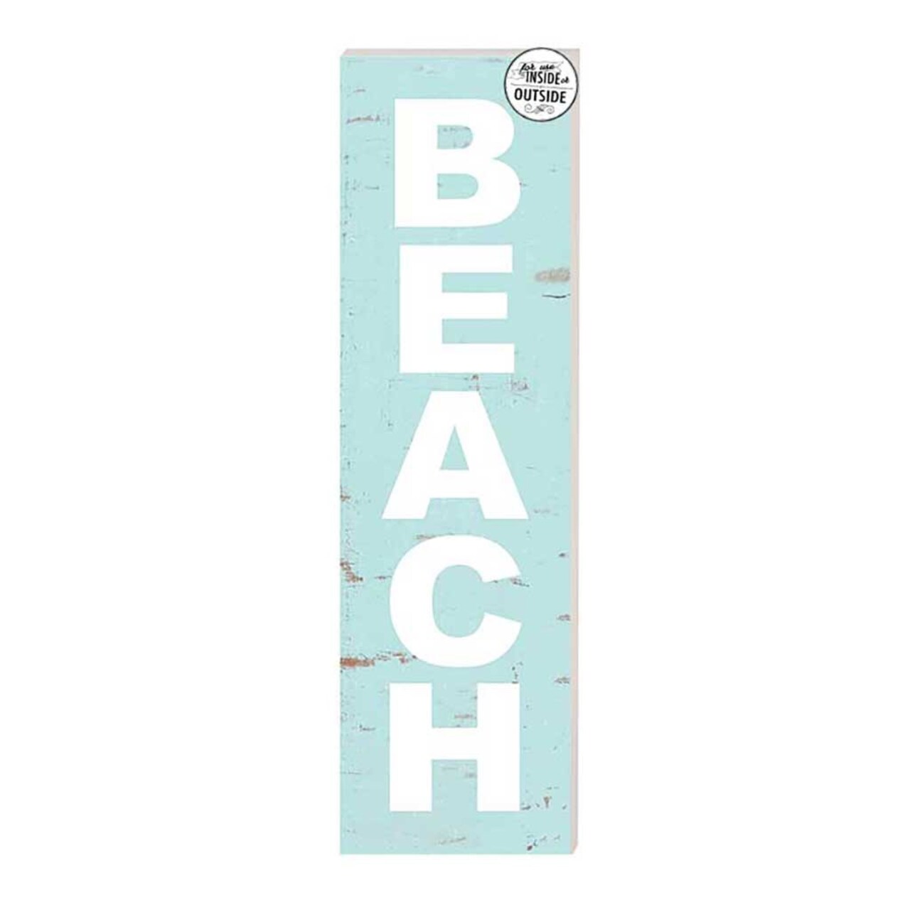 Kindred Hearts 35" Rectangular “Beach” Outdoor Porch Board Sign Decoration